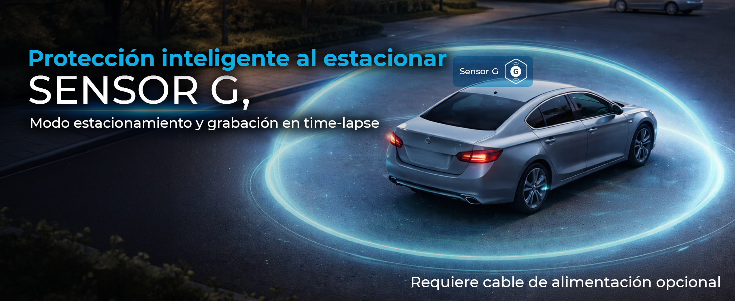 CAMARA DASH CAM AUTOSKY 4K WIFI GPS DELANTERA Y TRASERA