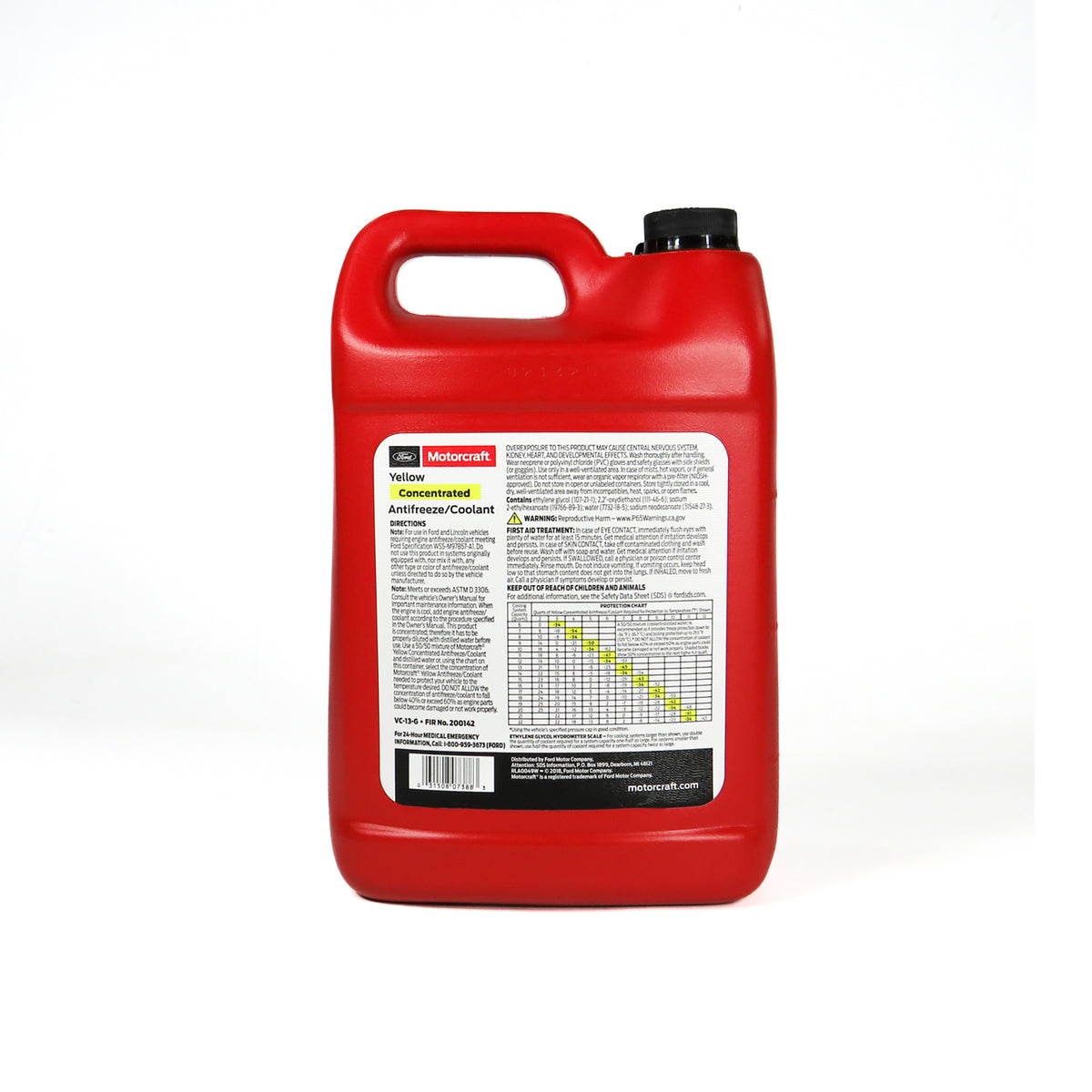 Anticongelante Refrigerante Ford Color Amarillo 3.78L