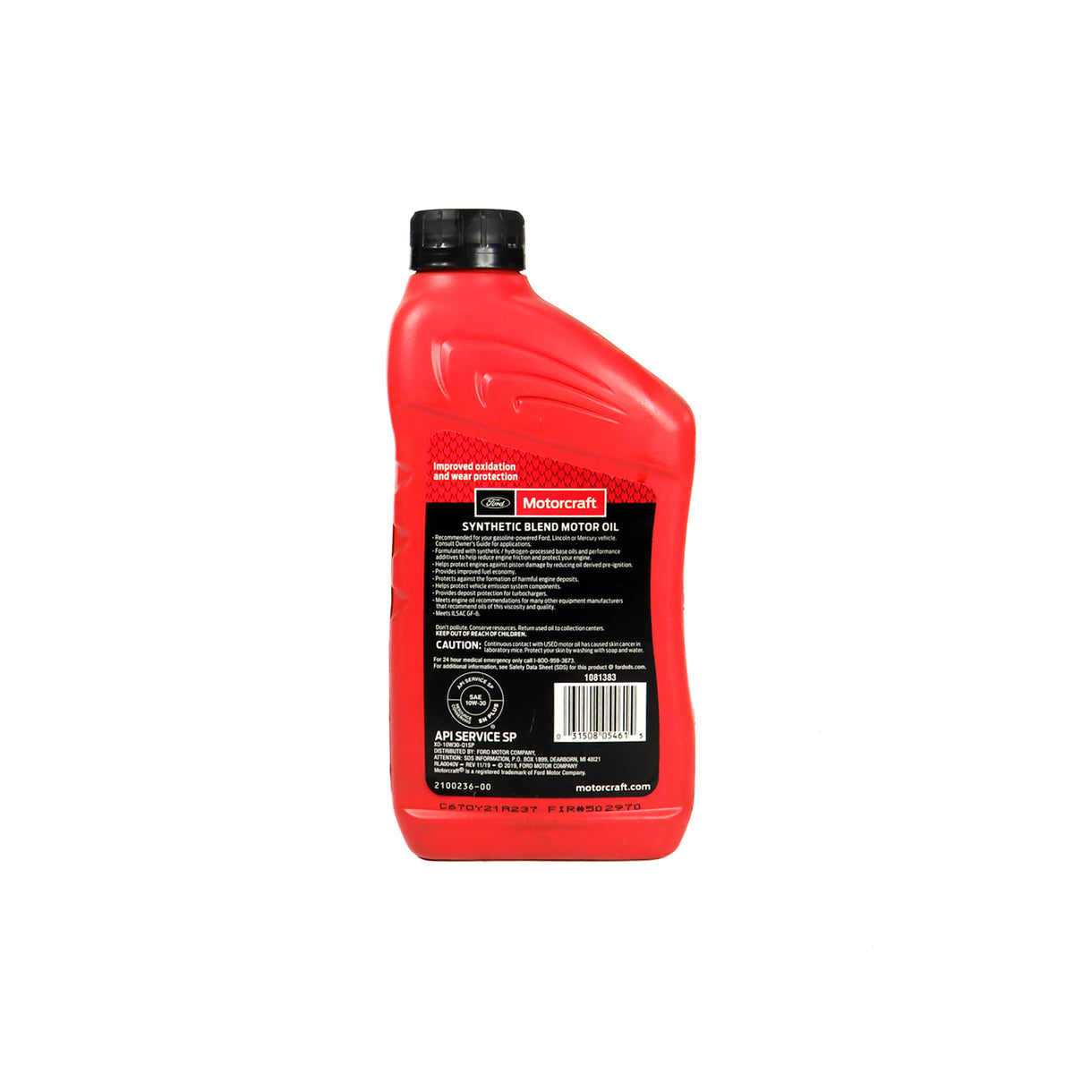 Aceite Motor 10w30 Ford Motorcraft 946 Ml