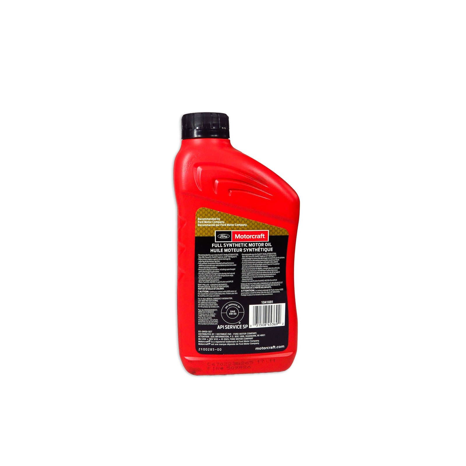 ACEITE MOT. 5W50 946cc MUSTANG 5.4 XO/5W50/QG/T