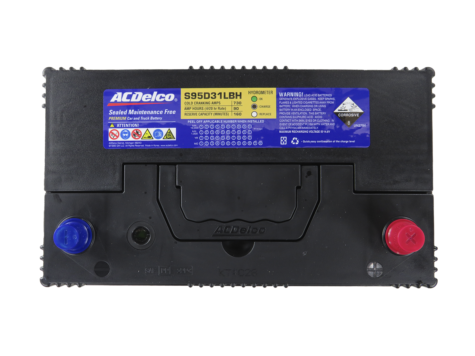 Bateria ACDelco 90AH SSANGYONG ACTYON 2002 - 2008