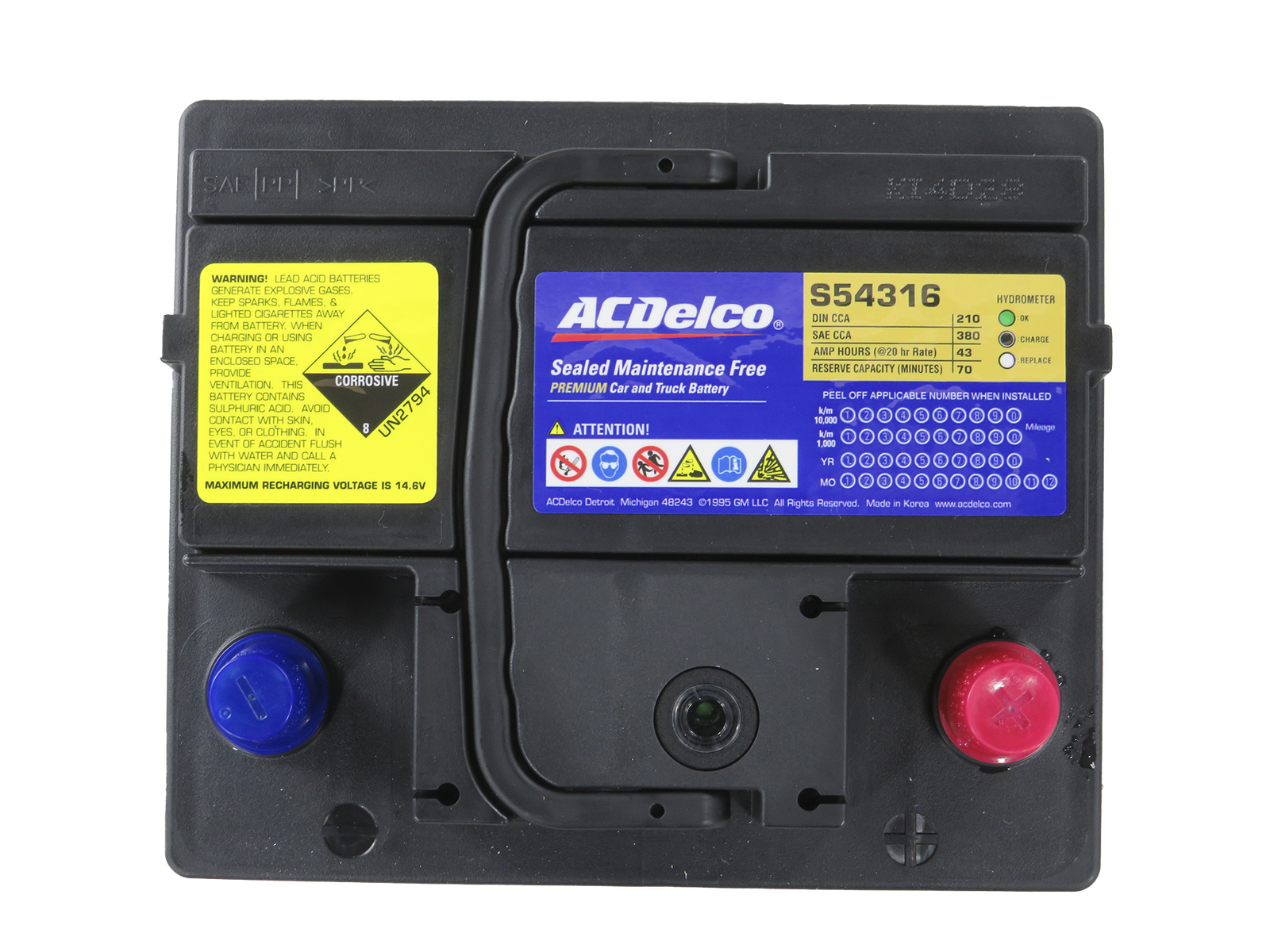 Bateria ACDelco FIAT BRAVO 1999 - 2014