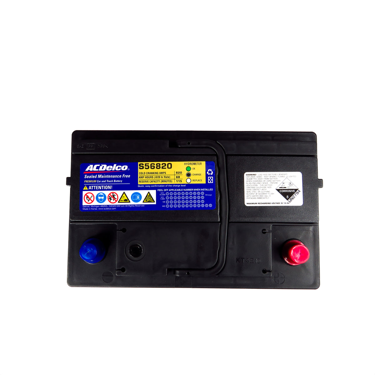 Bateria  68AH S56820 (+)DERECHO ACDELCO