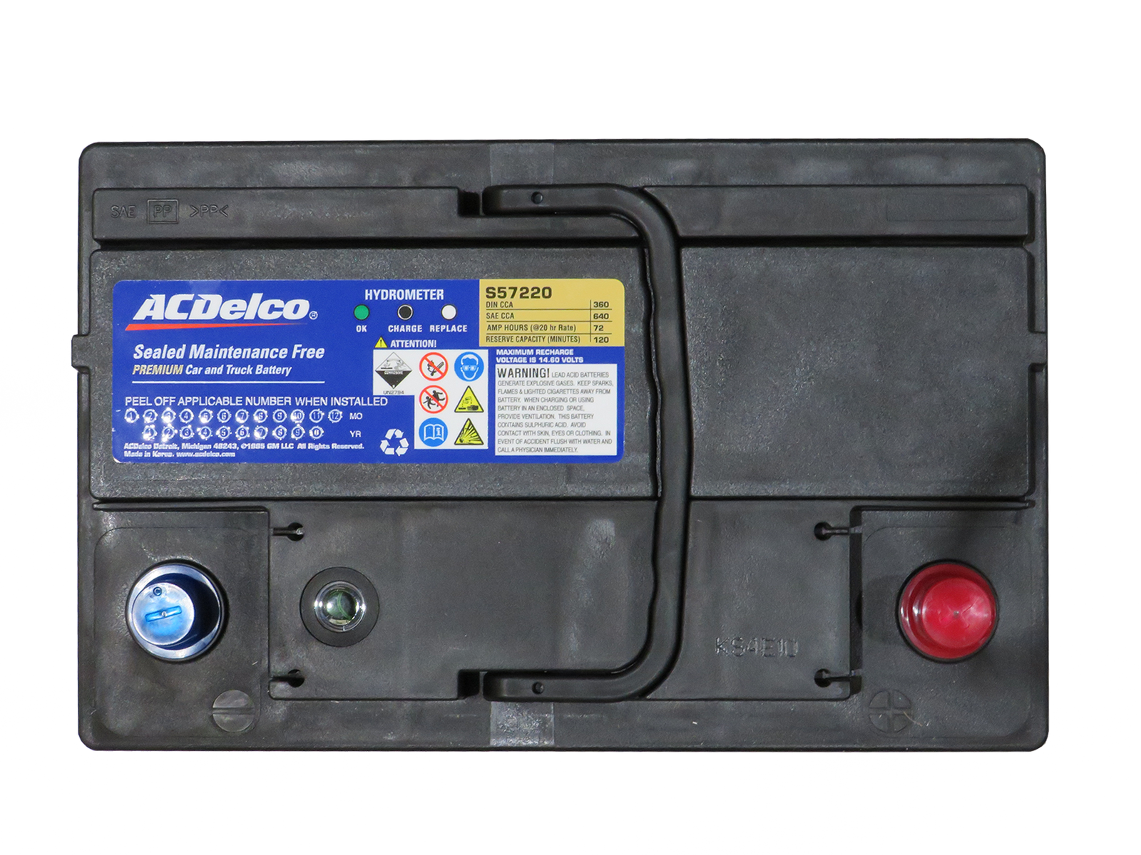 Bateria  72AH S57220 (+)DERECHO ACDELCO