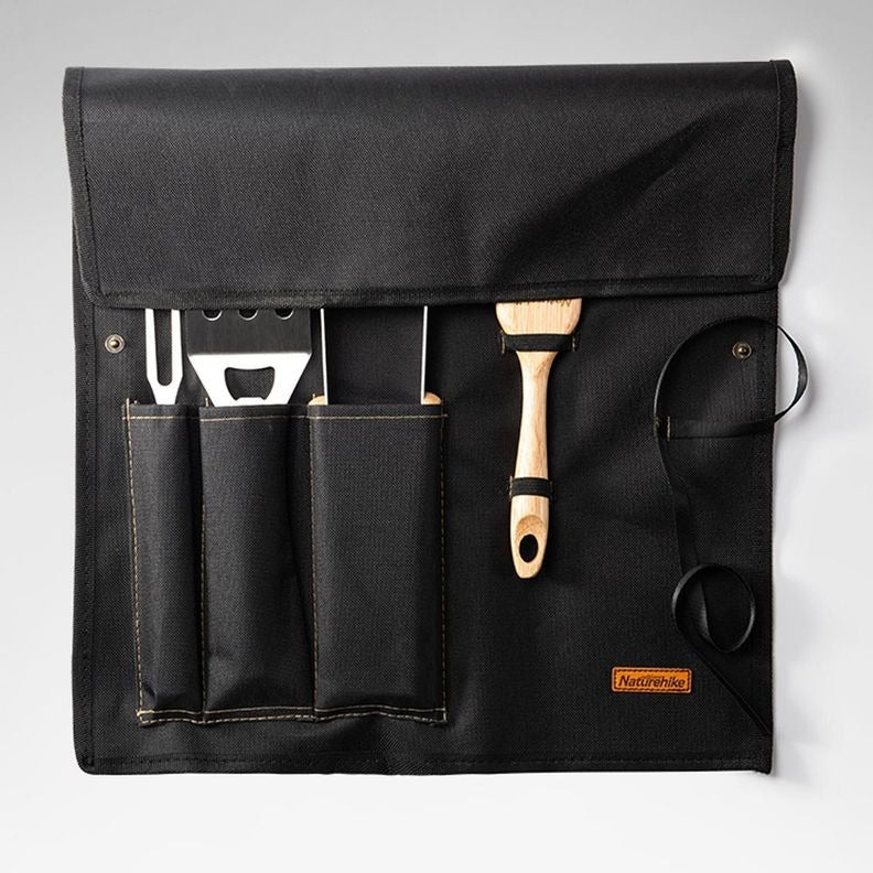 Set Parrillero Acero Inoxidable - 4 Unidades