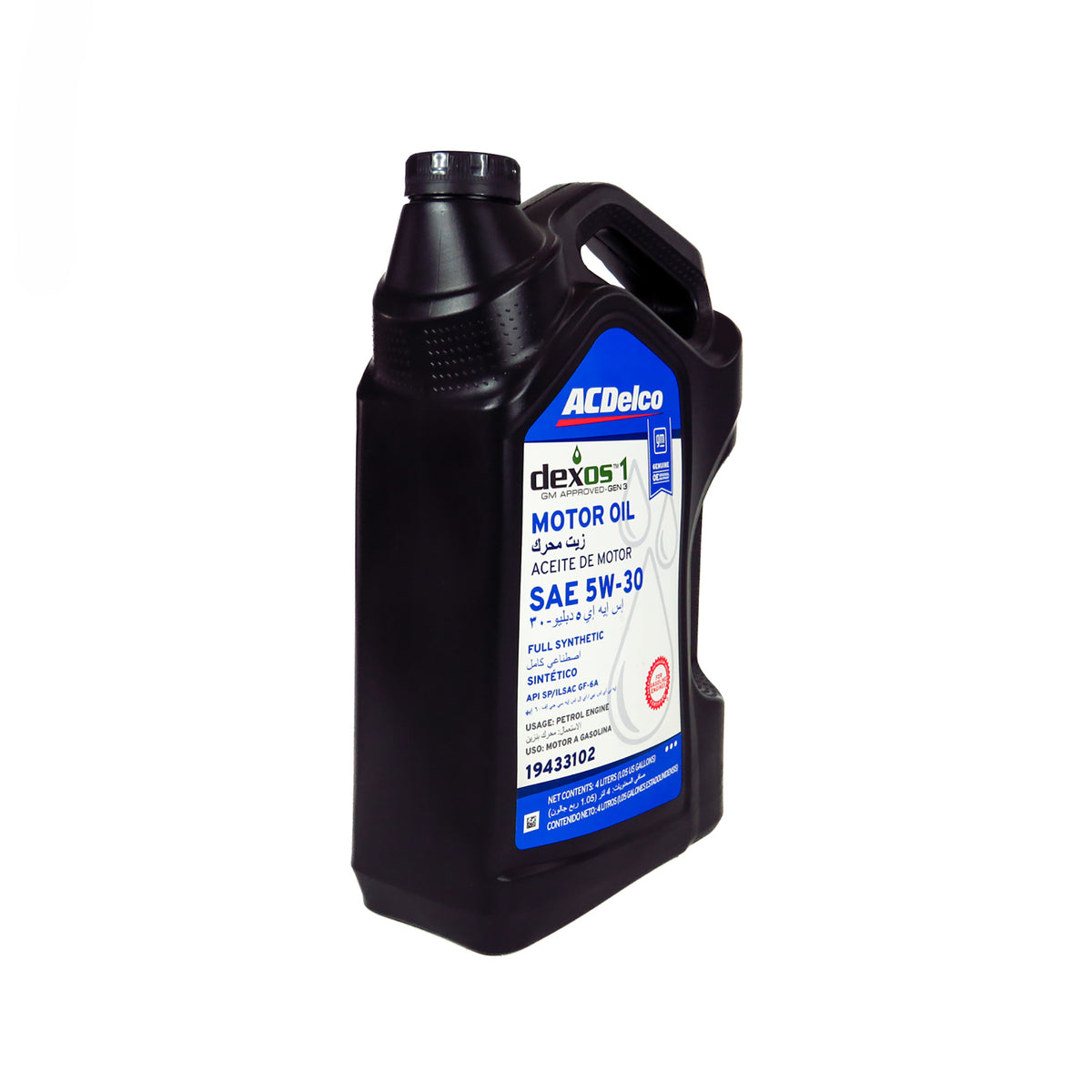 ACEITE MOTOR ACDelco 15W30 Dexos 1 4L (PN 965135)