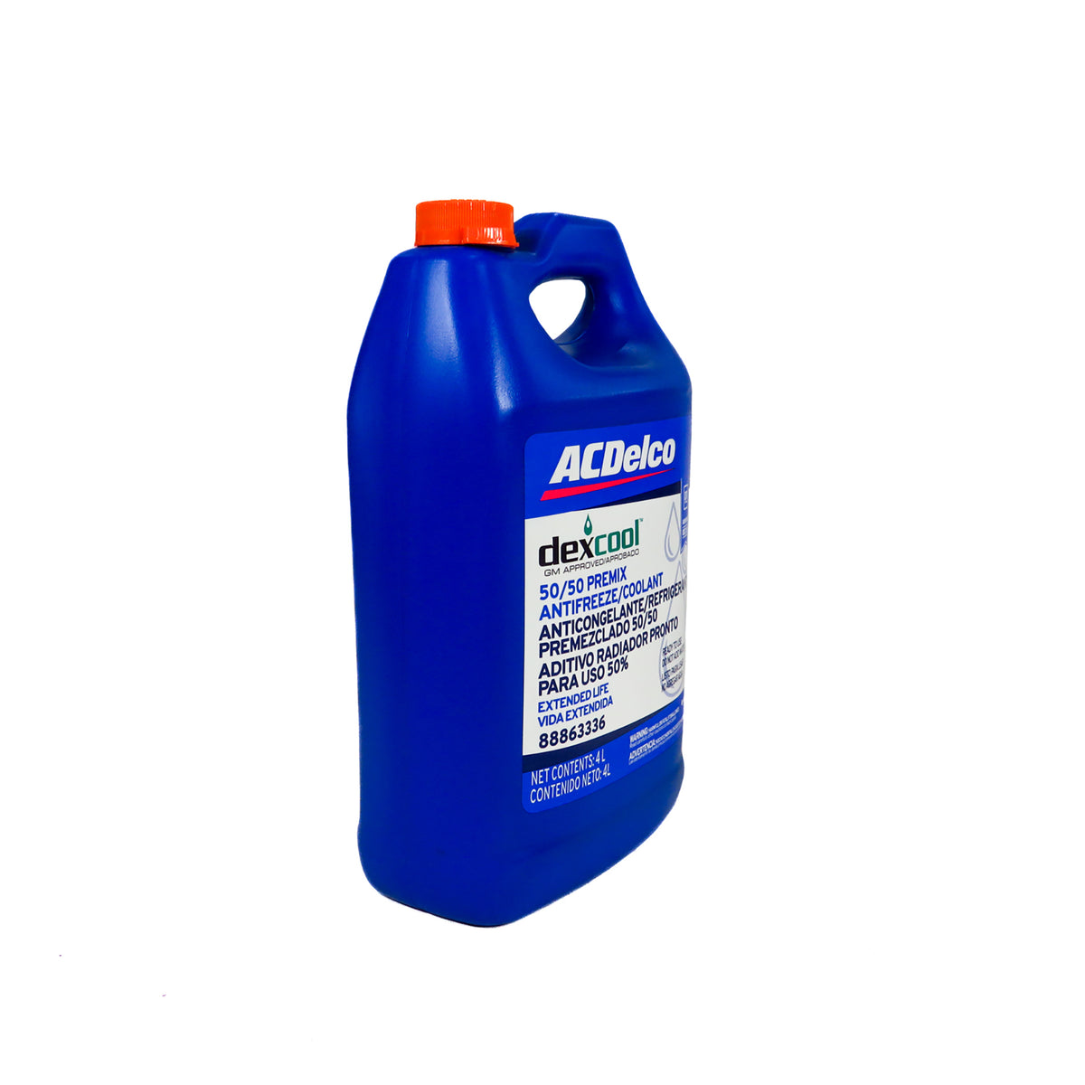 Líquido Refrigerante Anticongelante Acdelco 88863336 Dexcool Naranja En Bidón 4l