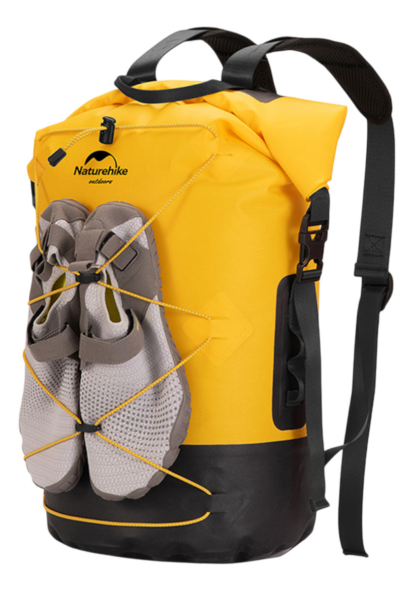 Mochila 20l Impermeable Separacion Humedo Y Seco Amarillo