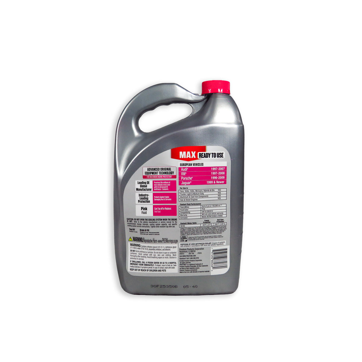 Refrigerante Prestone Antifreeze/coolant 50/50 Rosado 3.75 L
