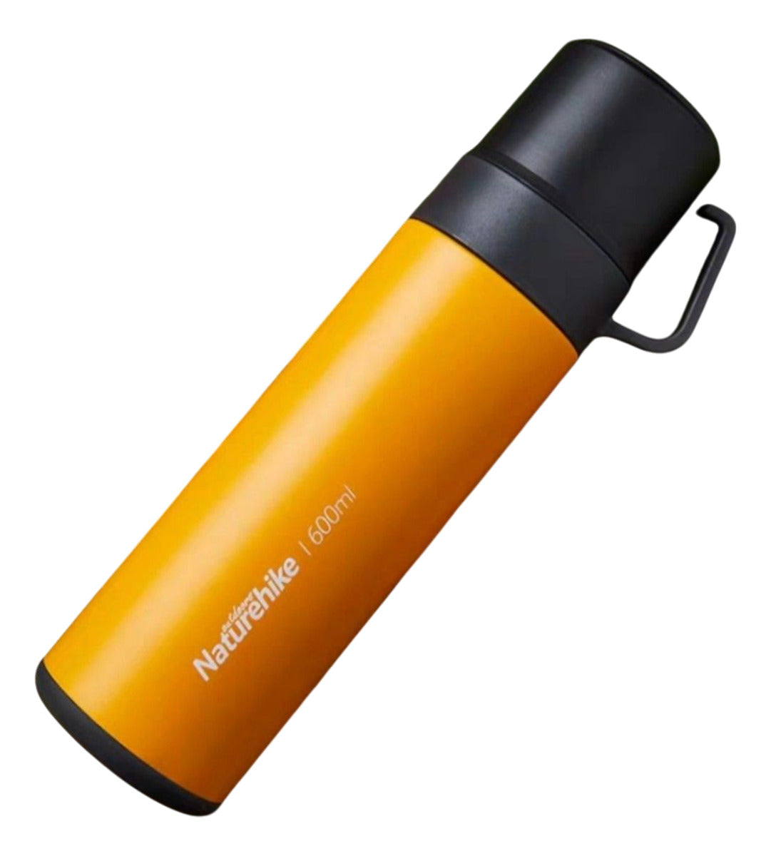 Termo Acero Inoxidable Doble Tapa De 600ml Amarillo