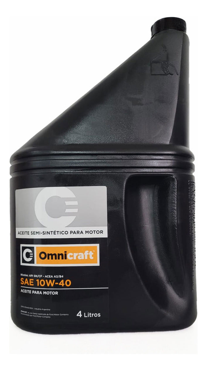 Aceite Motor 10w40 Semi Sintético Api Sn Omnicraft 4 Lts
