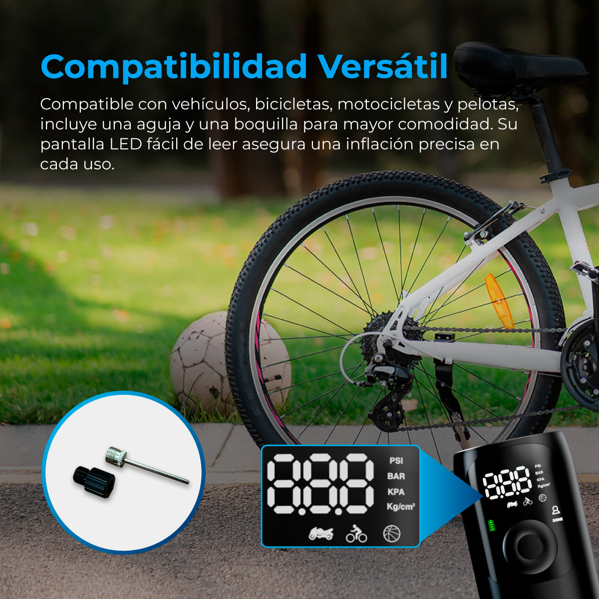 COMPRESOR DE AIRE PORTATIL AUTOSKY INFLADOR DIGITAL