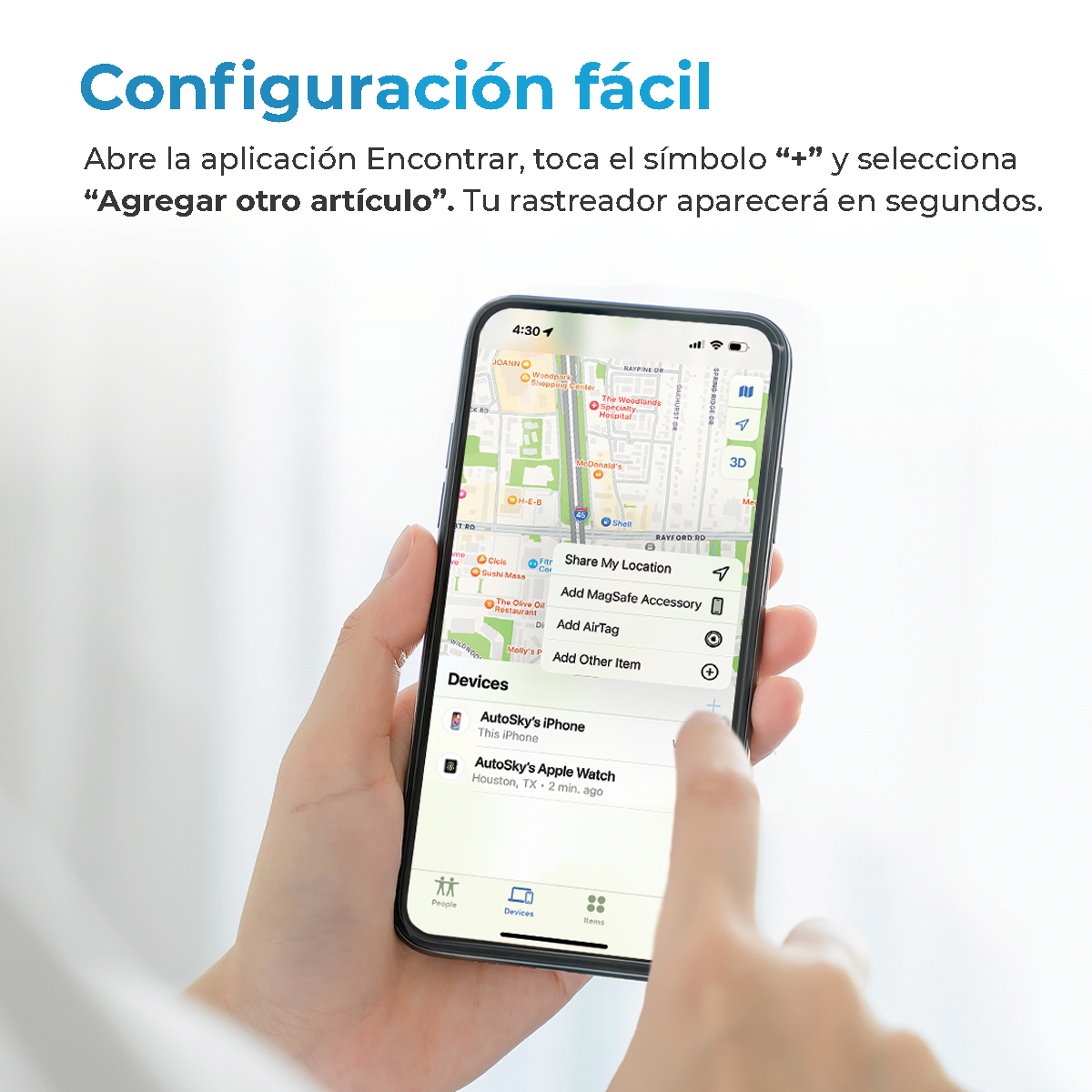 PACK 2 LOCALIZADORES AUTOSKY FIND MY TRACKER APPLE