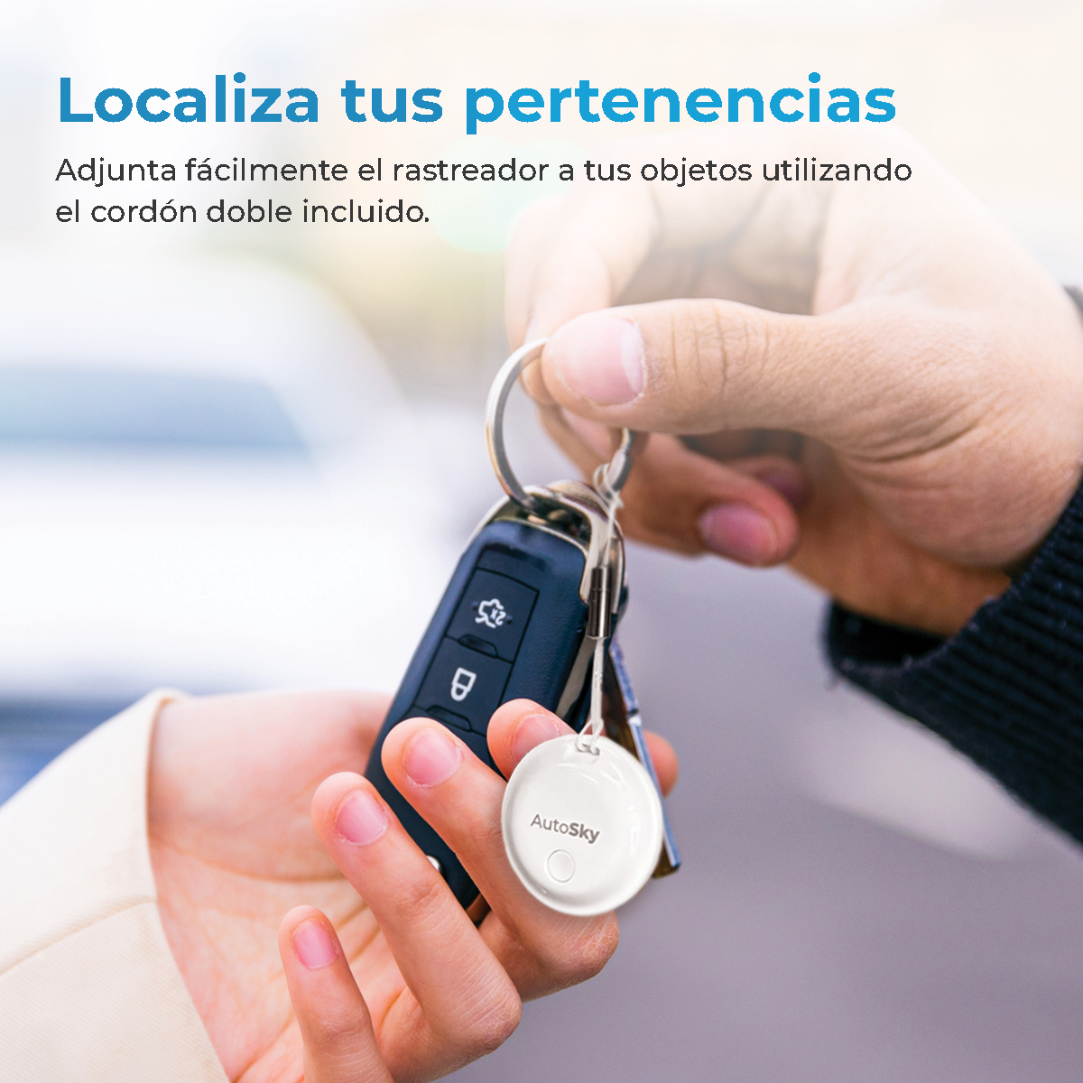 PACK 2 LOCALIZADORES AUTOSKY FIND MY TRACKER APPLE