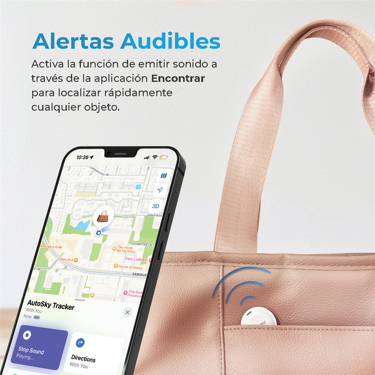 PACK 2 LOCALIZADORES AUTOSKY FIND MY TRACKER APPLE