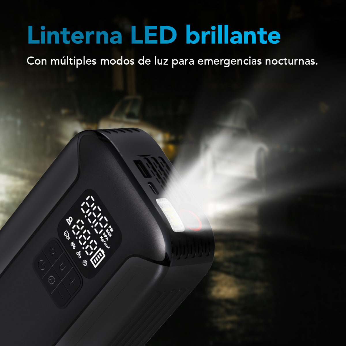 ARRANCADOR DE BATERIA AUTOSKY CON INFLADOR DE NEUMATICOS