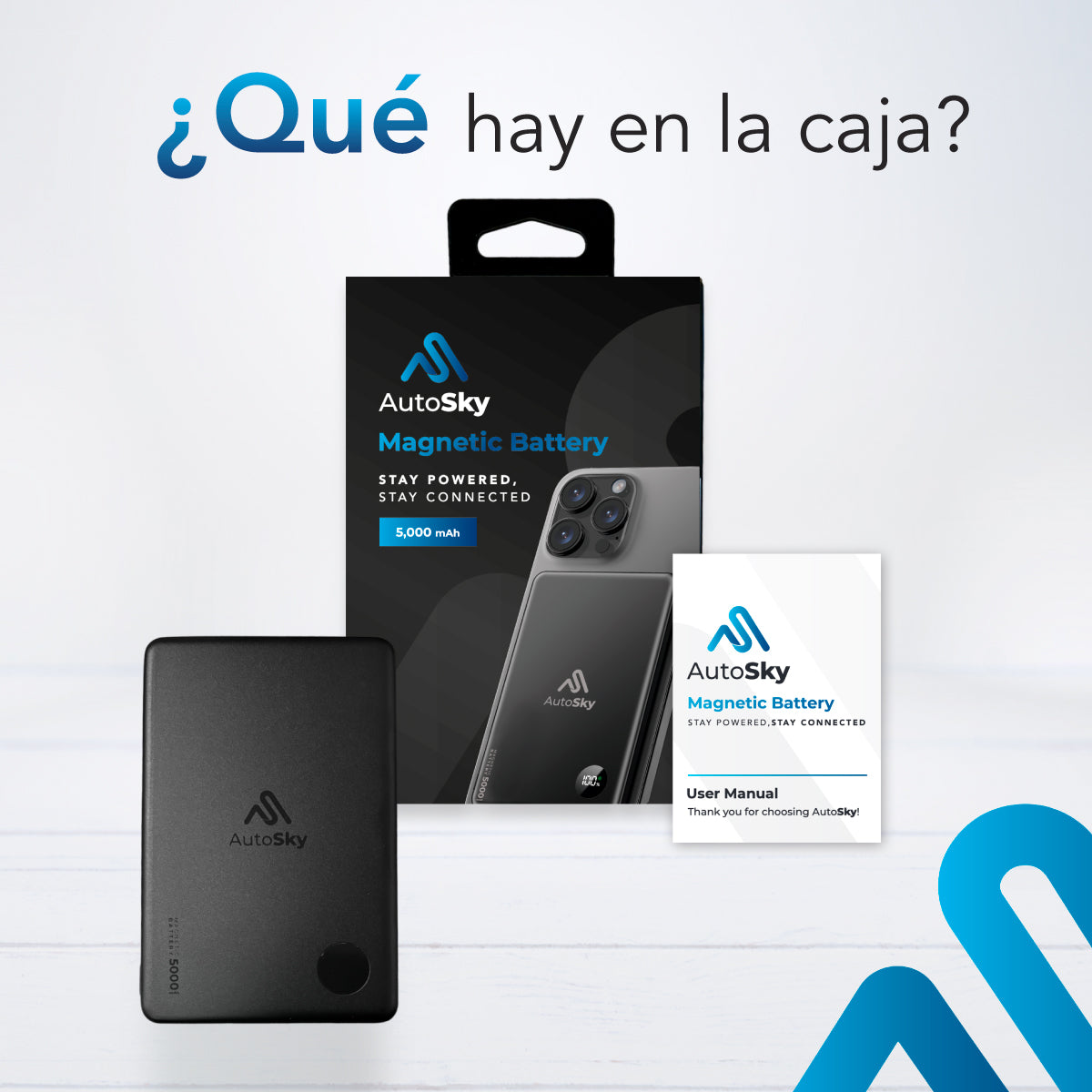 BATERIA MAGNETICA POWER BANK AUTOSKY 5000MAH MAGSAFE