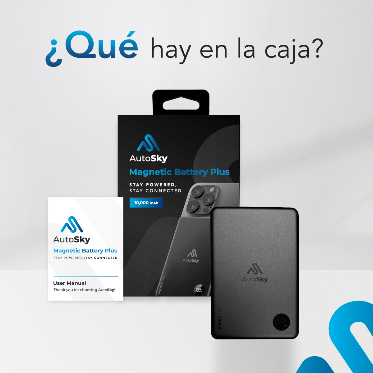 BATERIA MAGNETICA AUTOSKY 10000MAH POWER BANK MAGSAFE