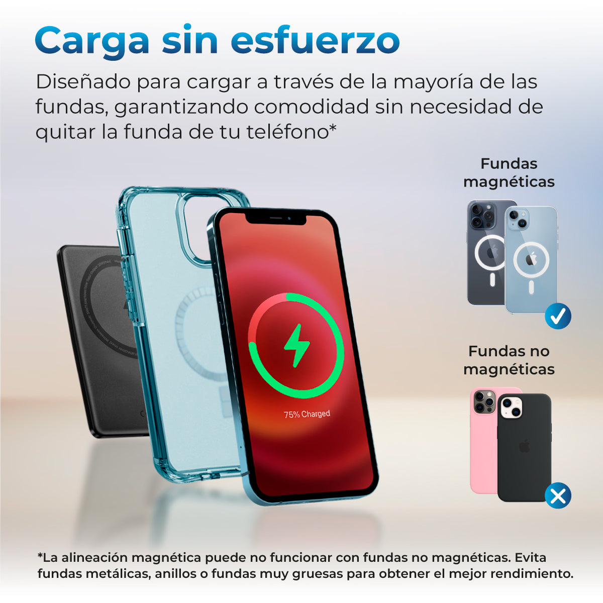 BATERIA MAGNETICA AUTOSKY 10000MAH POWER BANK MAGSAFE