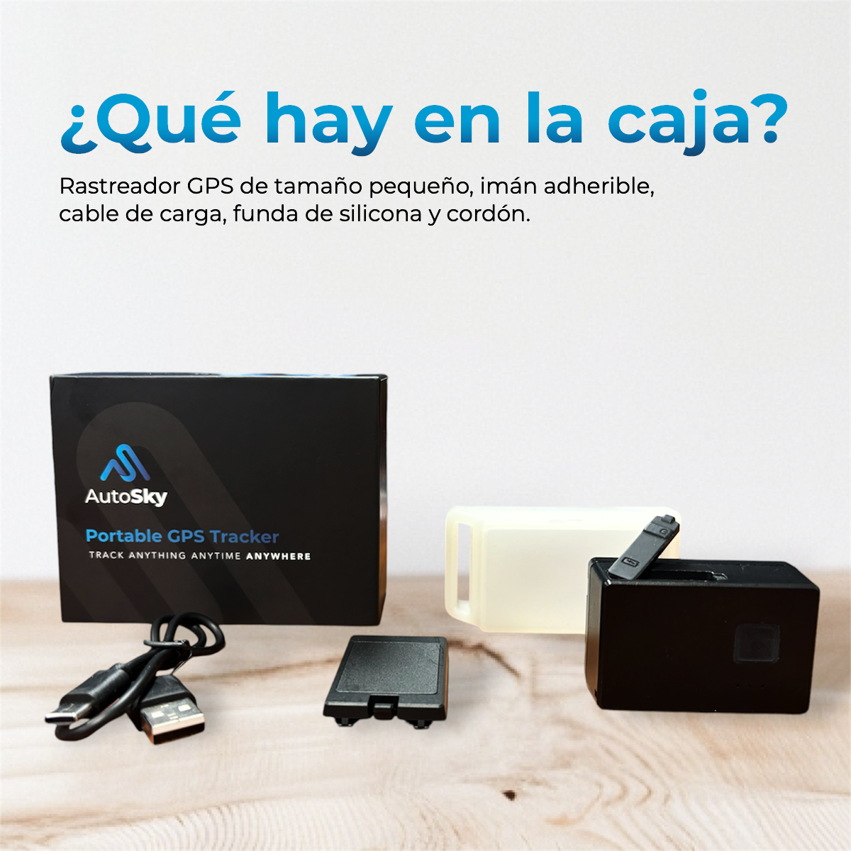 LOCALIZADOR GPS PORTATIL AUTOSKY TRACKER PEQUEÑO ANTI ROBO