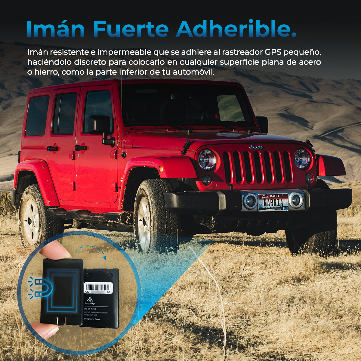 LOCALIZADOR GPS PORTATIL AUTOSKY TRACKER PEQUEÑO ANTI ROBO