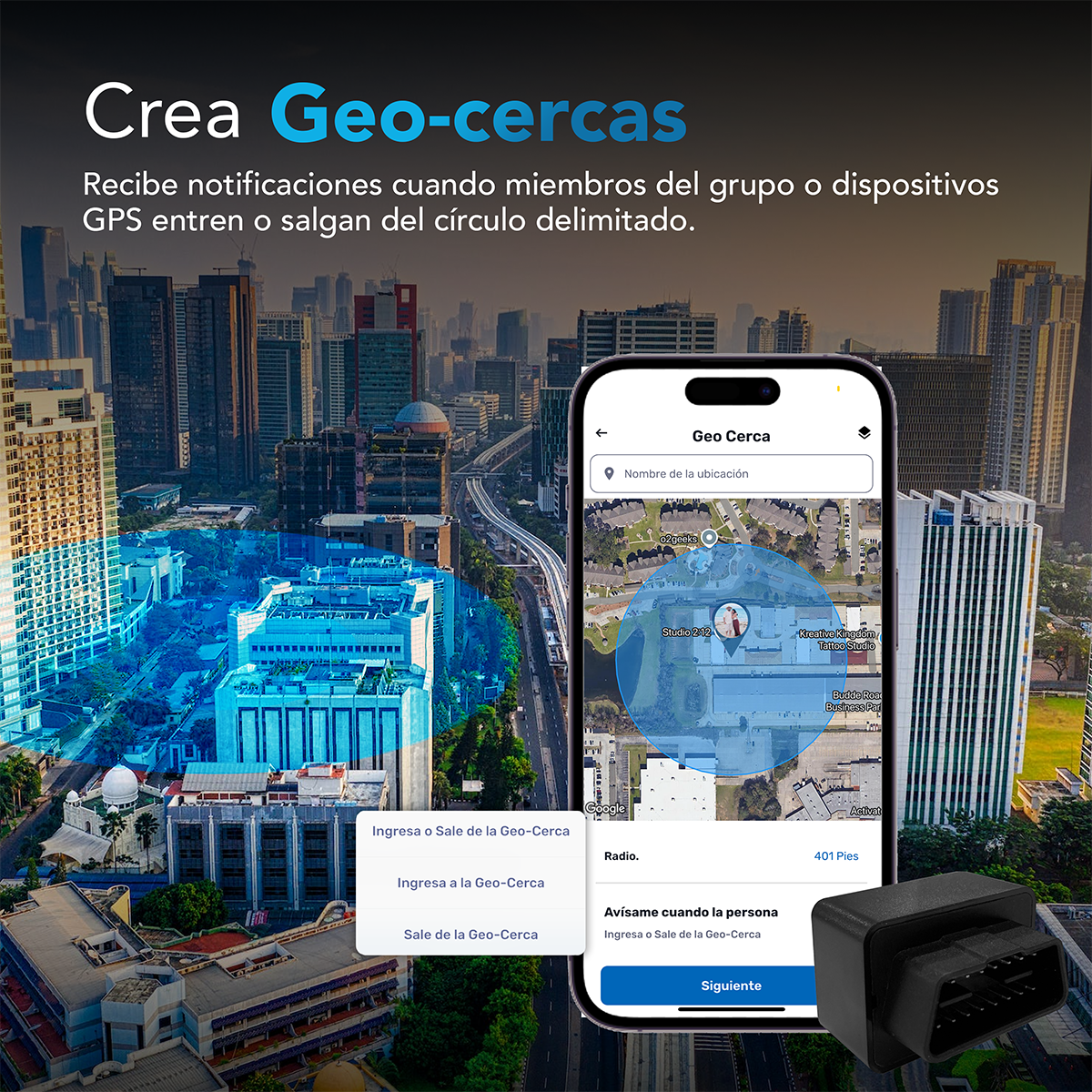 LOCALIZADOR GPS AUTOSKY CONEXION OBD II INSTALACION RAPIDA