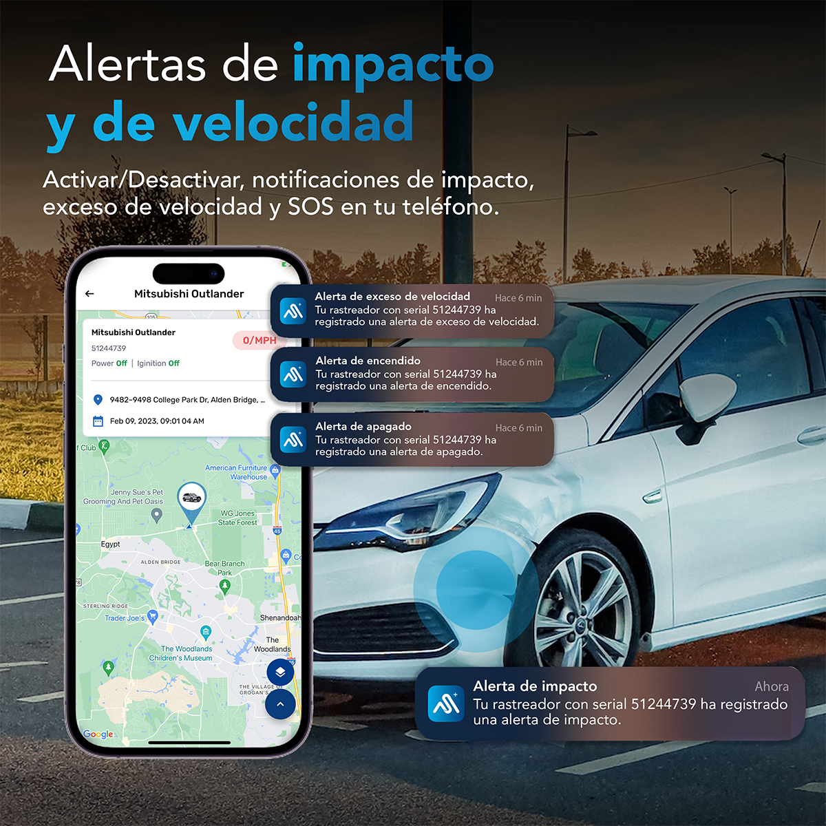 LOCALIZADOR GPS AUTOSKY CONEXION OBD II INSTALACION RAPIDA