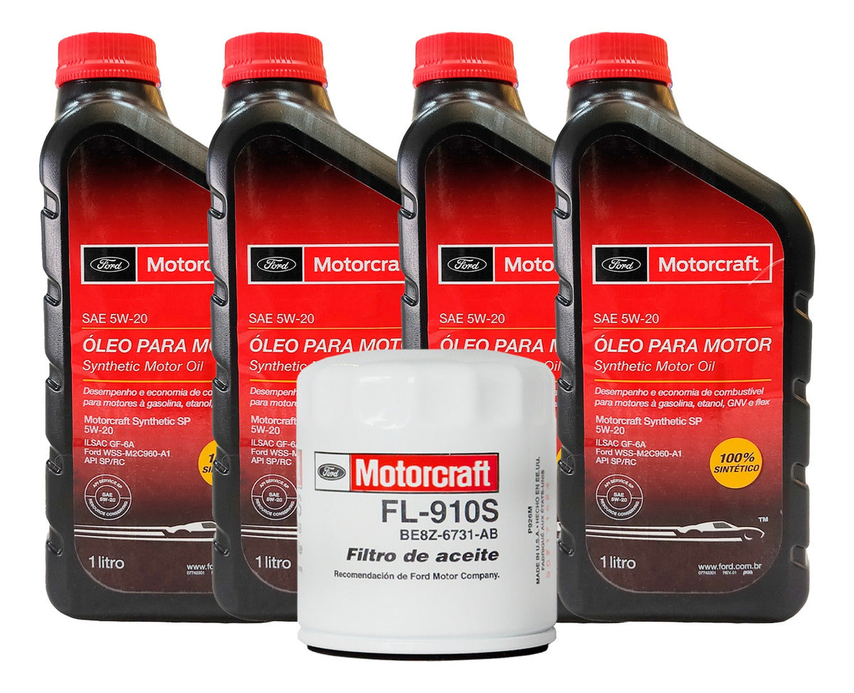 Kit Mantención Ford Fiesta 1.6 Aceite + Filtro Motorcraft