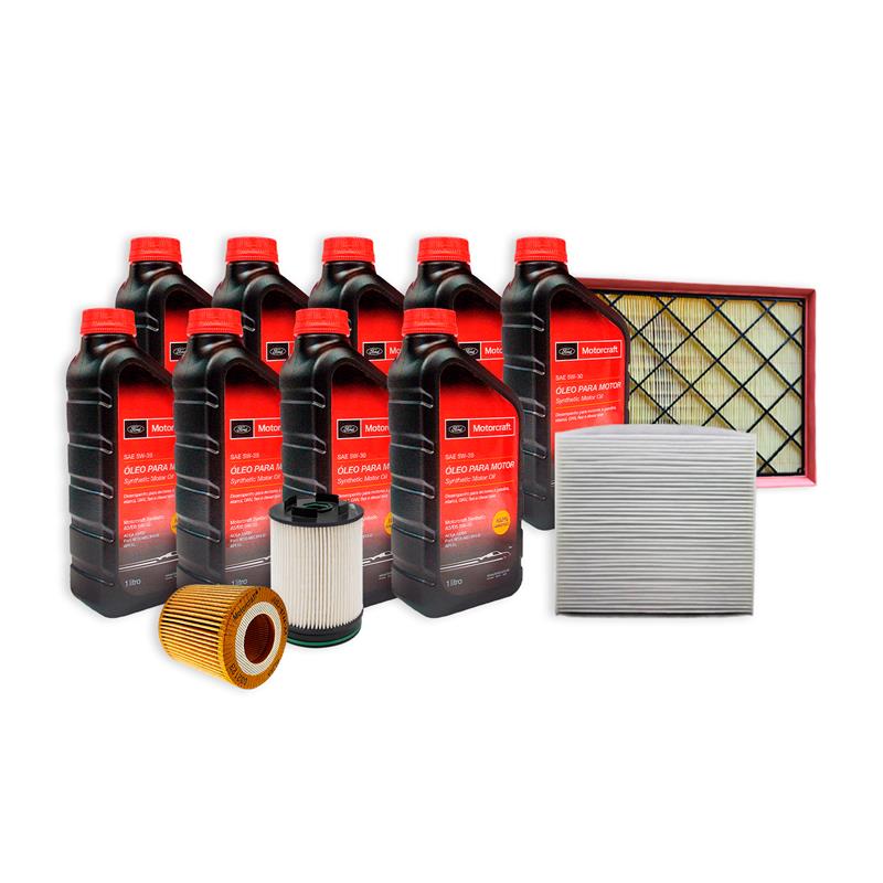 Kit Mantencion Ford Ranger 2.0 5w30+Filtros(Ac,Ai,Po,Co)