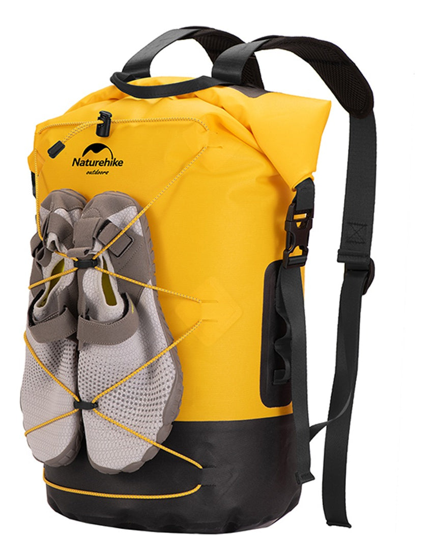 Mochila 30l Impermeable Separacion Humedo Y Seco Amarillo