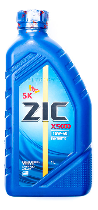 Aceite Motor Zic 15w40 X5000 Diesel Sintetico 1 Litro