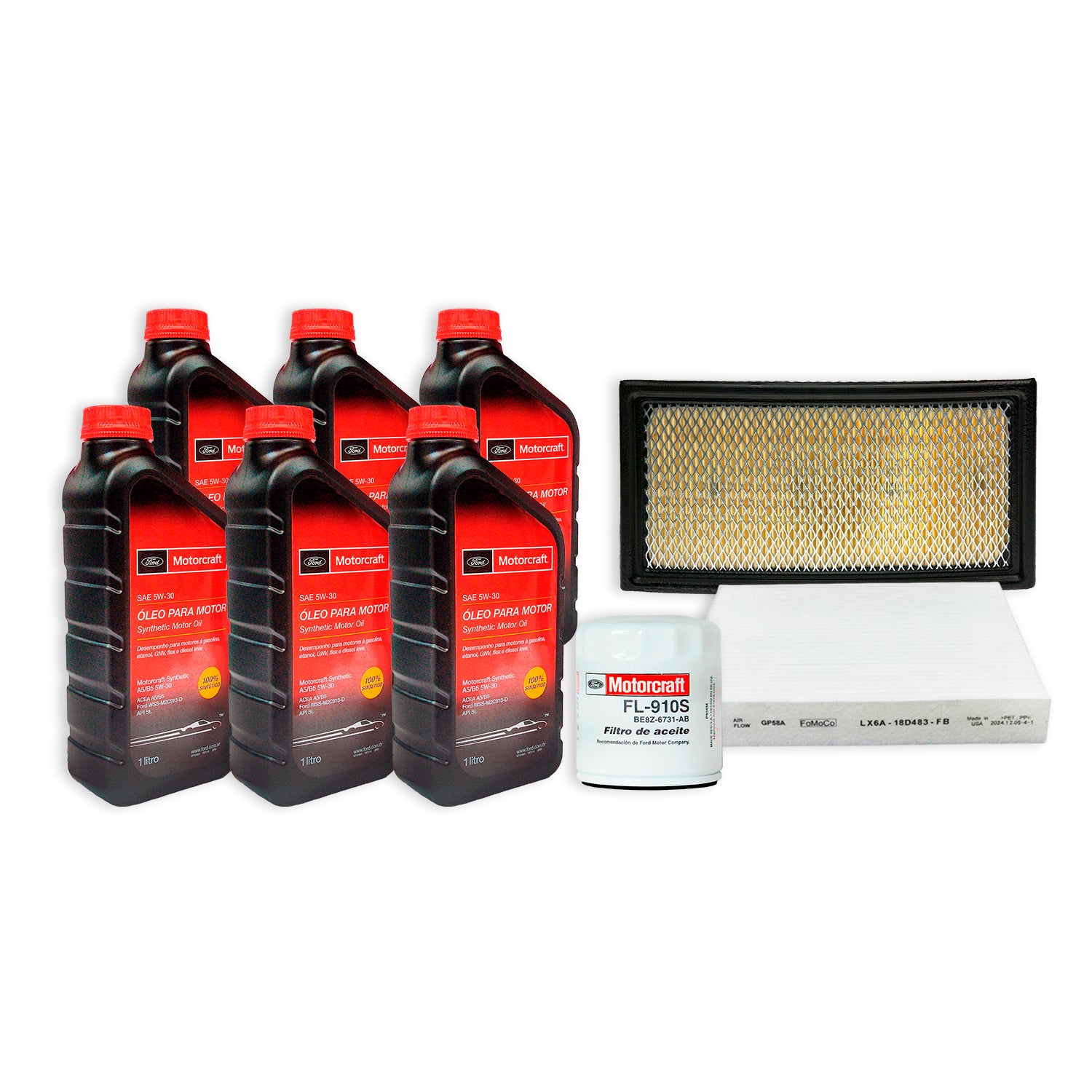 KIT MANTENCIÓN FORD EXPLORER 2.3 ECO. 5W30+FILTROS(Ac,Ai,Po)
