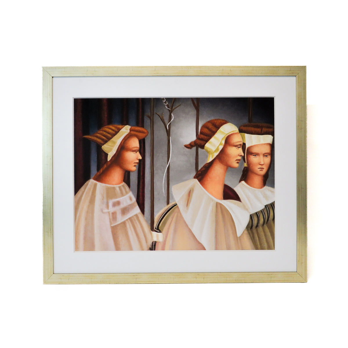 Las Tres Testigos - Cuadro Decorativo Enmarcado