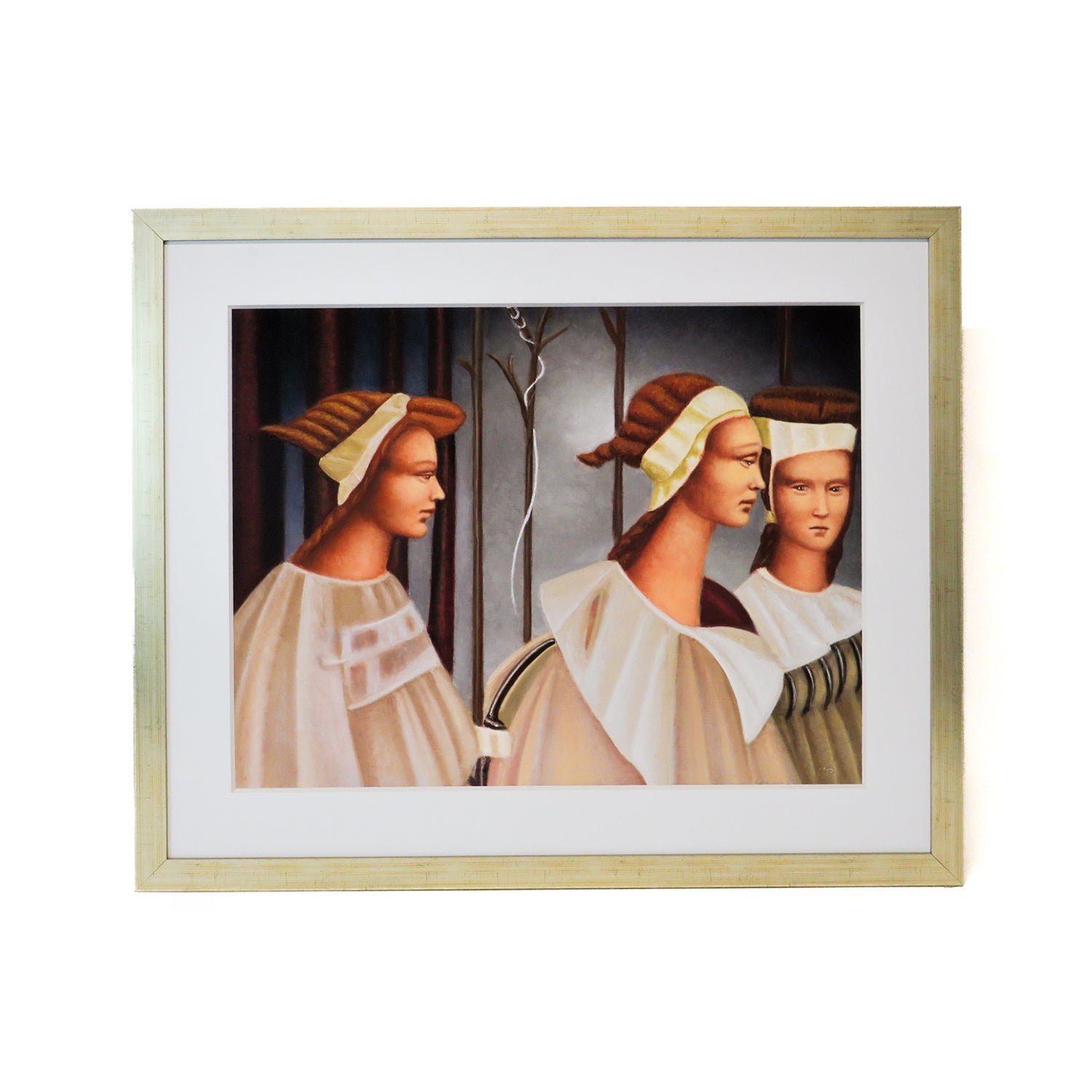 Las Tres Testigos - Cuadro Decorativo Enmarcado