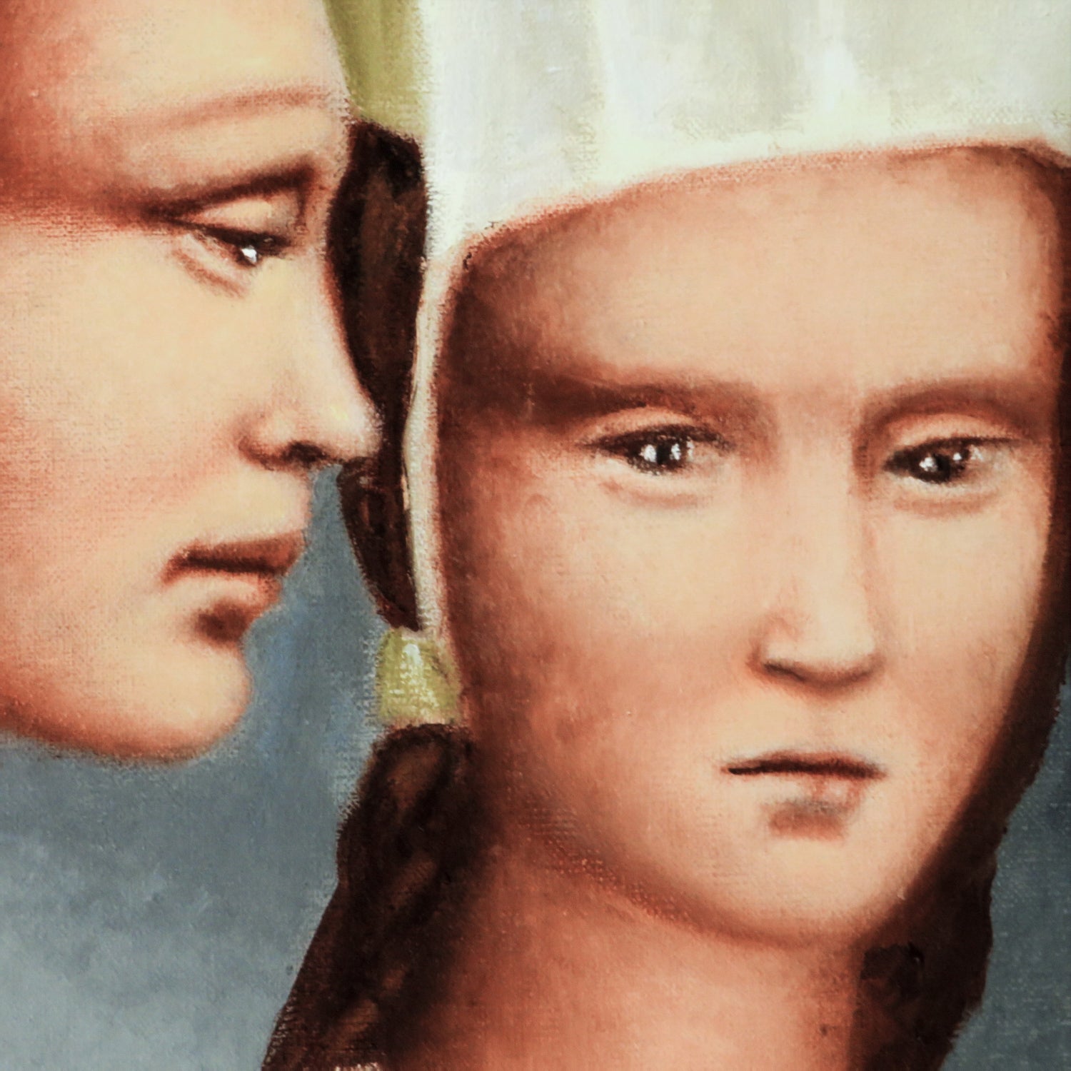 Las Tres Testigos - Cuadro Decorativo Enmarcado